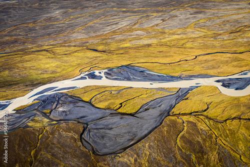 Obraz na płótnie desembocadura de un glaciar en Islandia w salonie