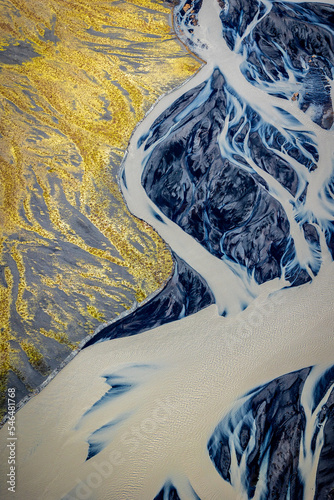 Obraz na płótnie desembocadura de un glaciar en Islandia w salonie