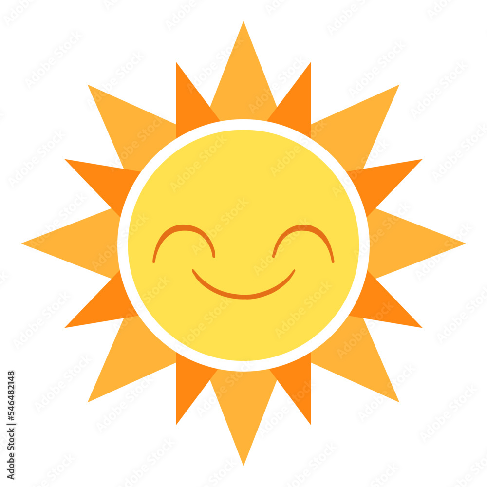 Smiling Sun Character