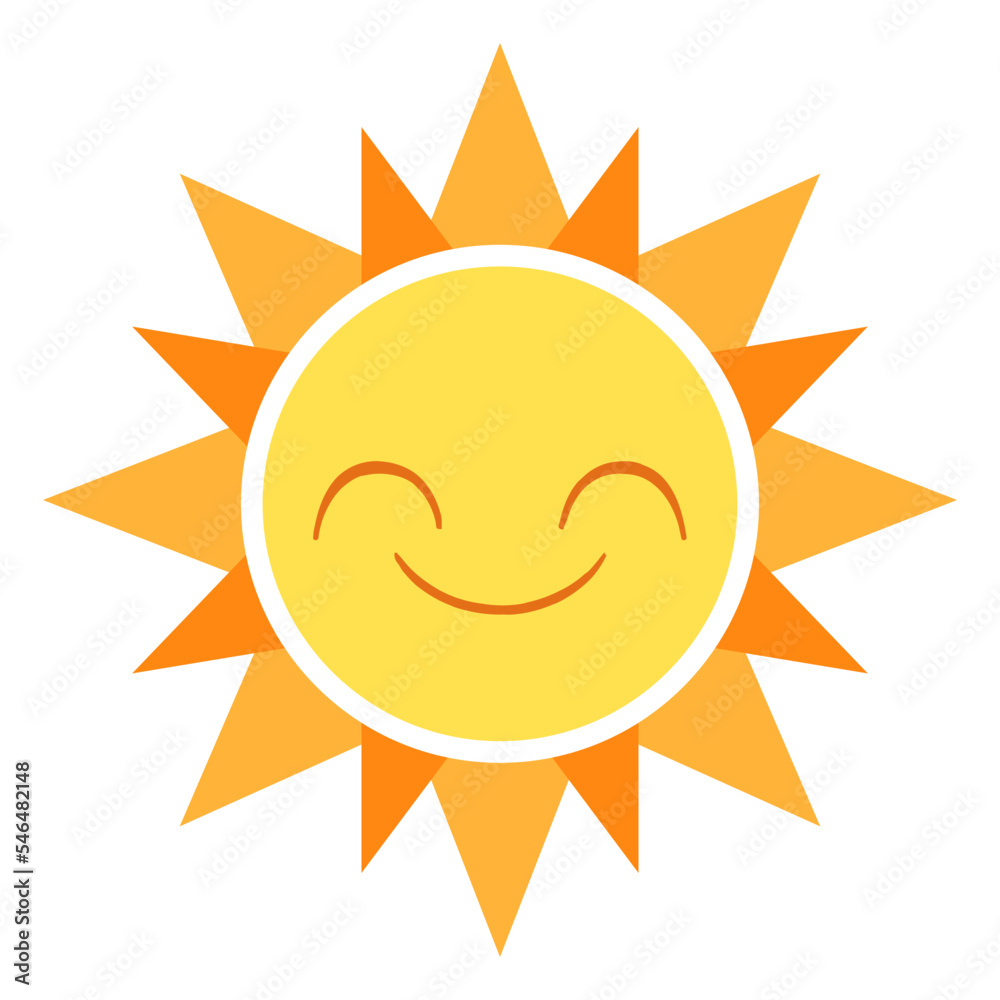 Smiling Sun Character Smiling Sun Character