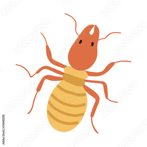 Termite. Flat vector design. Illustration on white background.
