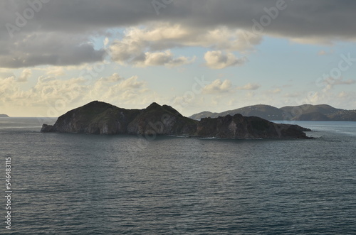 Caribic caribbian sea dark clouds Coast Horizon scenic panorama