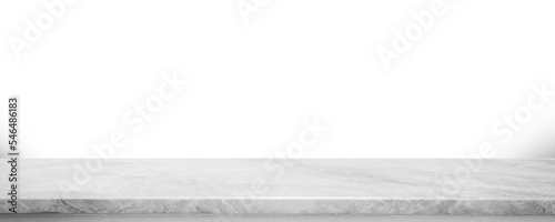 Empty marble stone table top PNG file background - can used for display or montage your products.