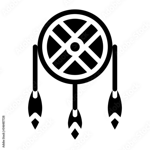 dreamcatcher glyph icon style