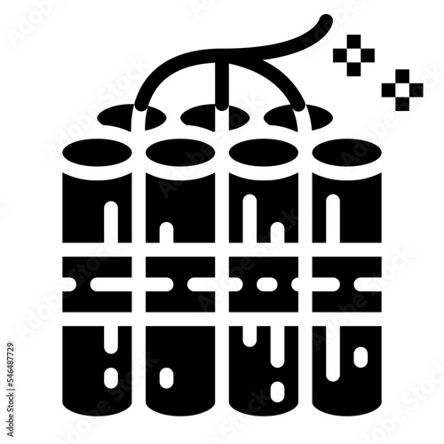 dynamite glyph icon style