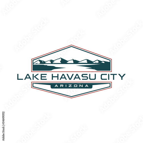 Lake Havasu Patch Design, good for embroidery patch design and T-shirt design and all type merchandise