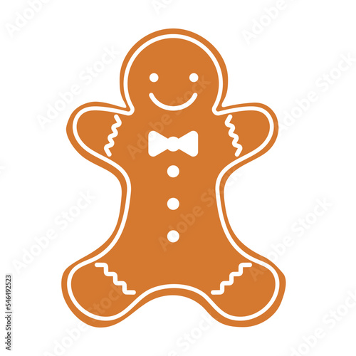 Christmas Gingerbread icon vector. Christmas illustration sign. cake symbol. food logo.