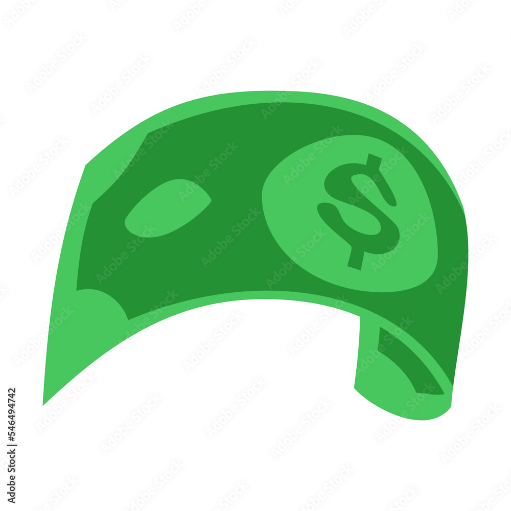 flying green paper American cash dollar on white background. USD currency money rain cartoon vector illustration. Bingo prize or jackpot win, banking flying green paper American cash dollar on white background. USD currency money rain cartoon vector illustration. Bingo prize or jackpot win, banking