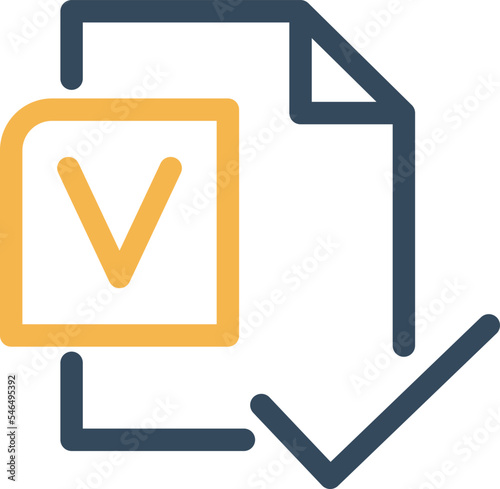 Approved document Vector Icon which is suitable for commercial work and easily modify or edit it
