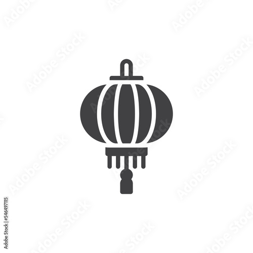 Chinese lantern vector icon