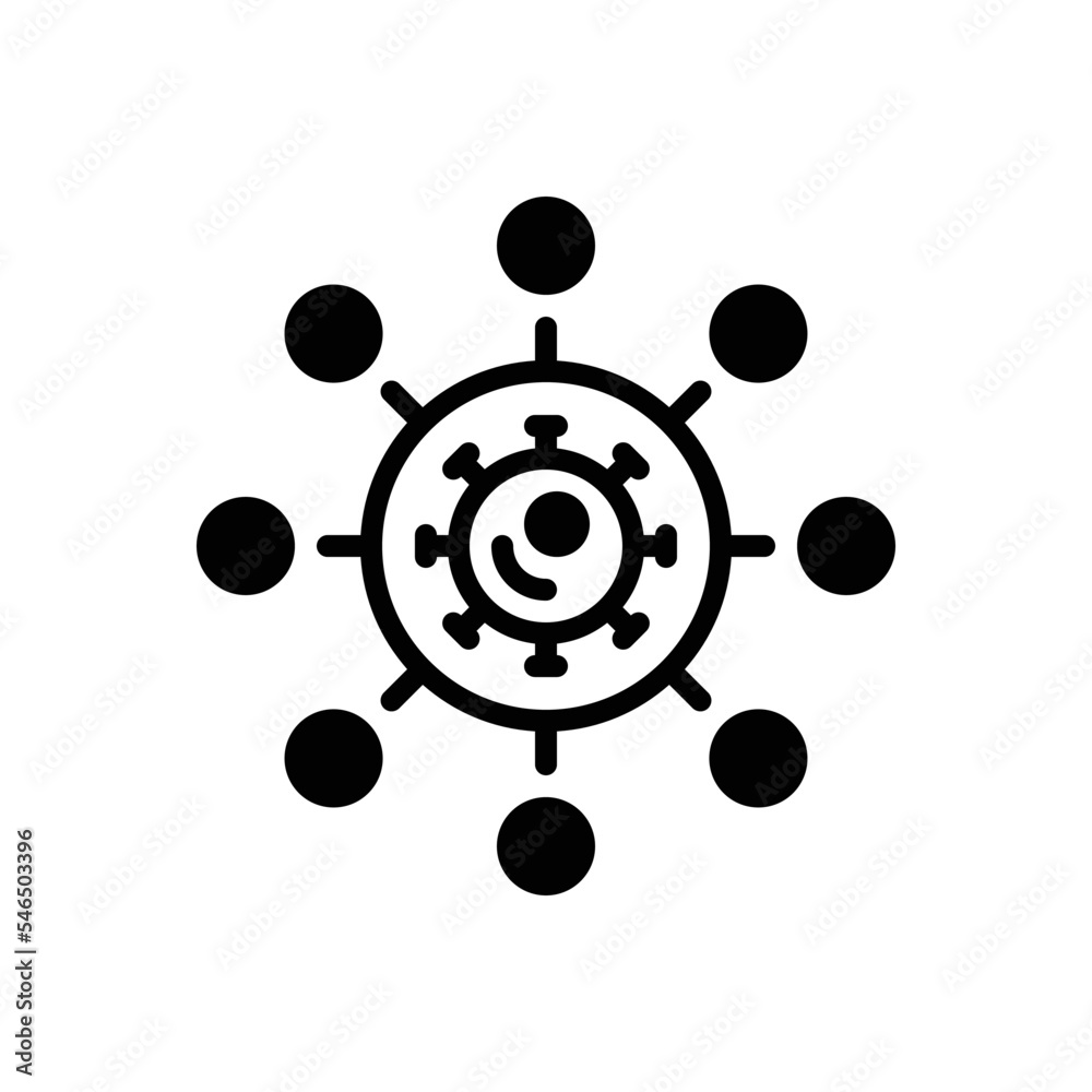 Black solid icon for spread Black solid icon for spread