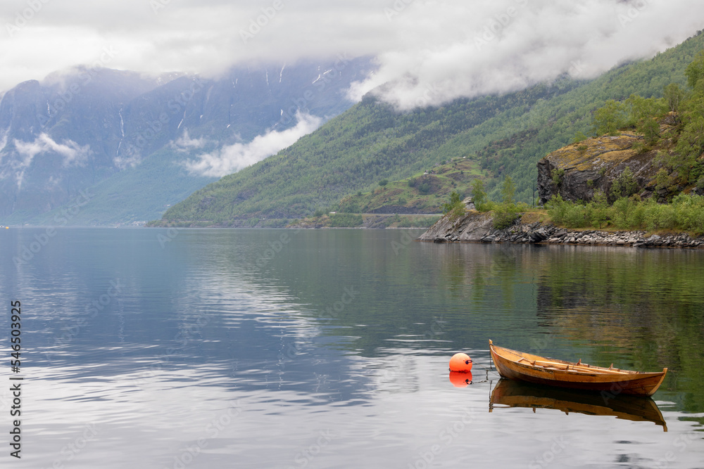 Vor Anker im Fjord