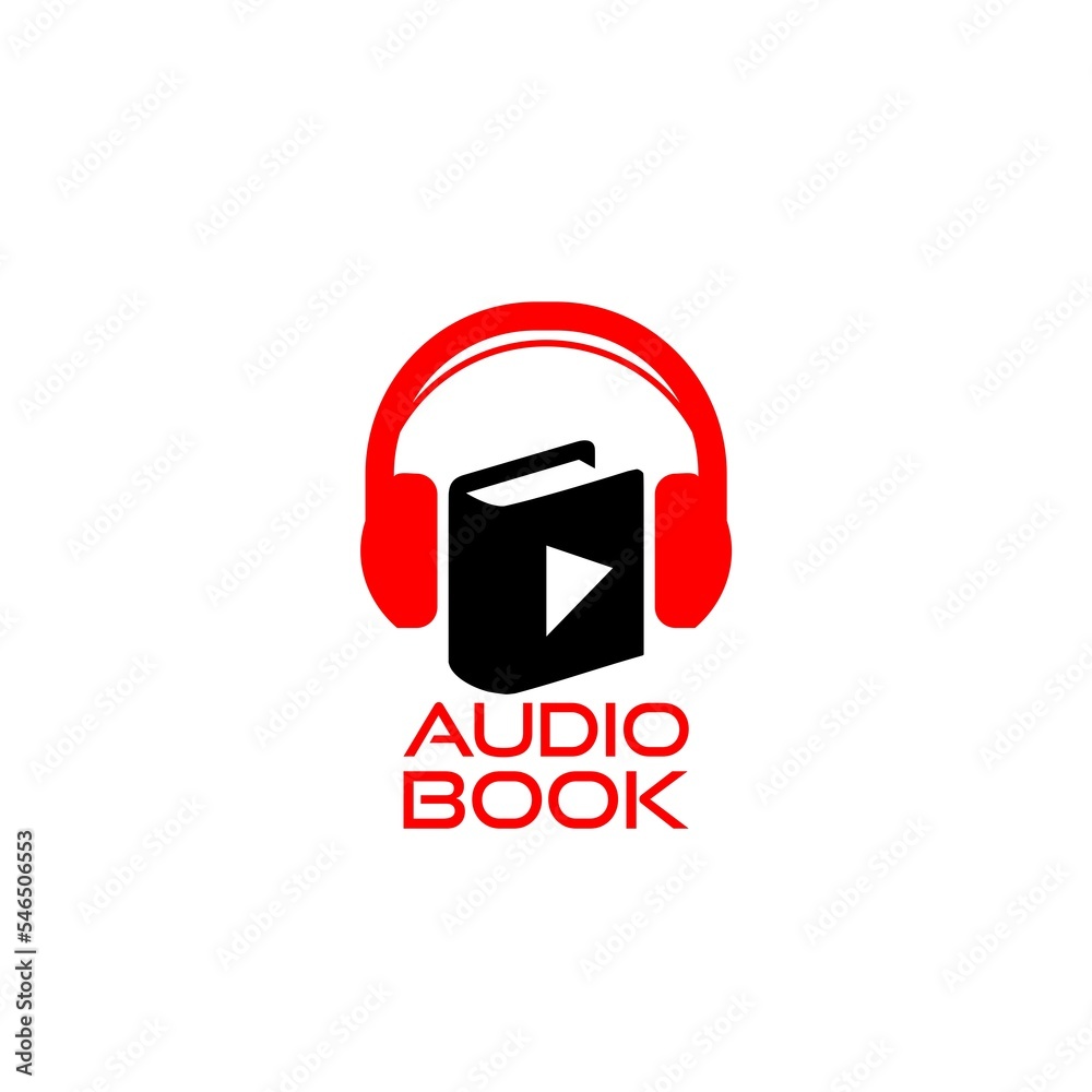 Audio Book logo icon isolated on white background Audio Book logo icon isolated on white background