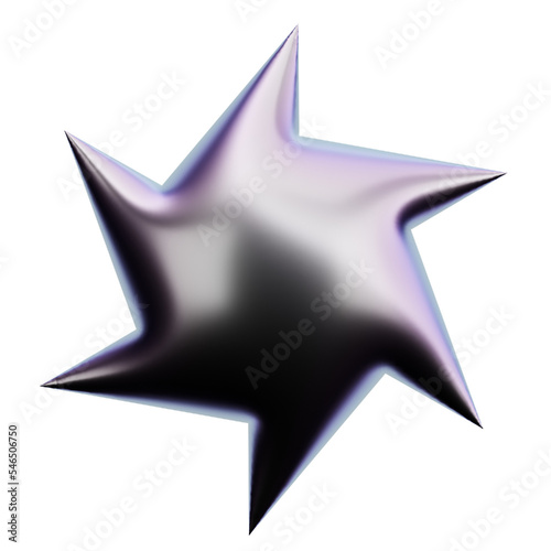 Abstract Star 3D Shape