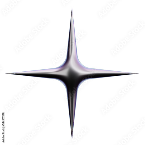 Abstract Star 3D Shape © thehalaldesign