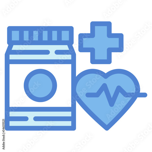medication two tone icon style