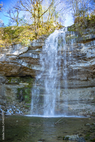  vue d'une cascade du Hérisson dans le Jura