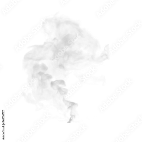 smoke on white background transparent photo