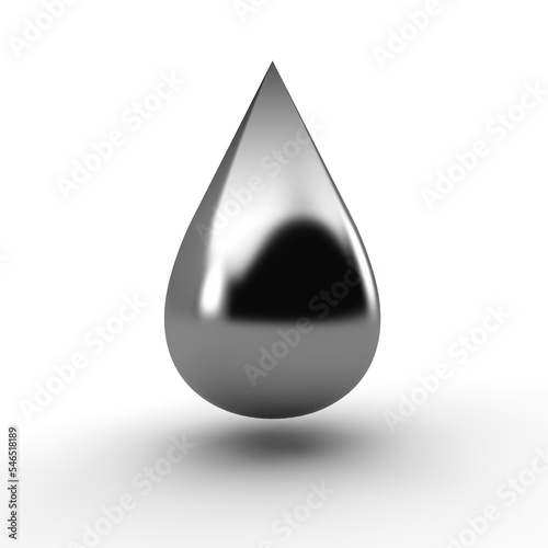 metallic drop with gradient