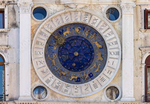 Torre dell Orologio - St Mark s clocktower in Venice, Italy photo