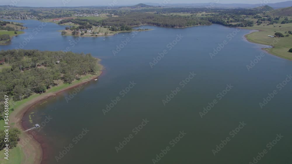 Lake Tinaroo In The Danbulla State Forest. Tinaroo Falls Dam In Tablelands Region, North Queensland. aerial Lake Tinaroo In The Danbulla State Forest. Tinaroo Falls Dam In Tablelands Region, North Queensland. aerial