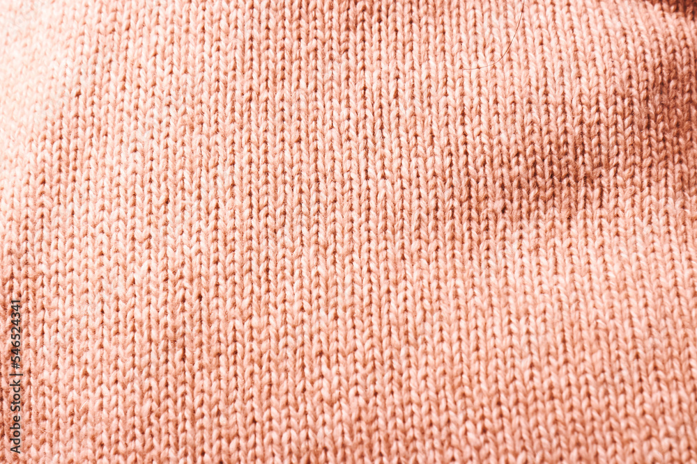 Fototapeta premium Bright, pink, fluffy, light blanket. Texture textile background