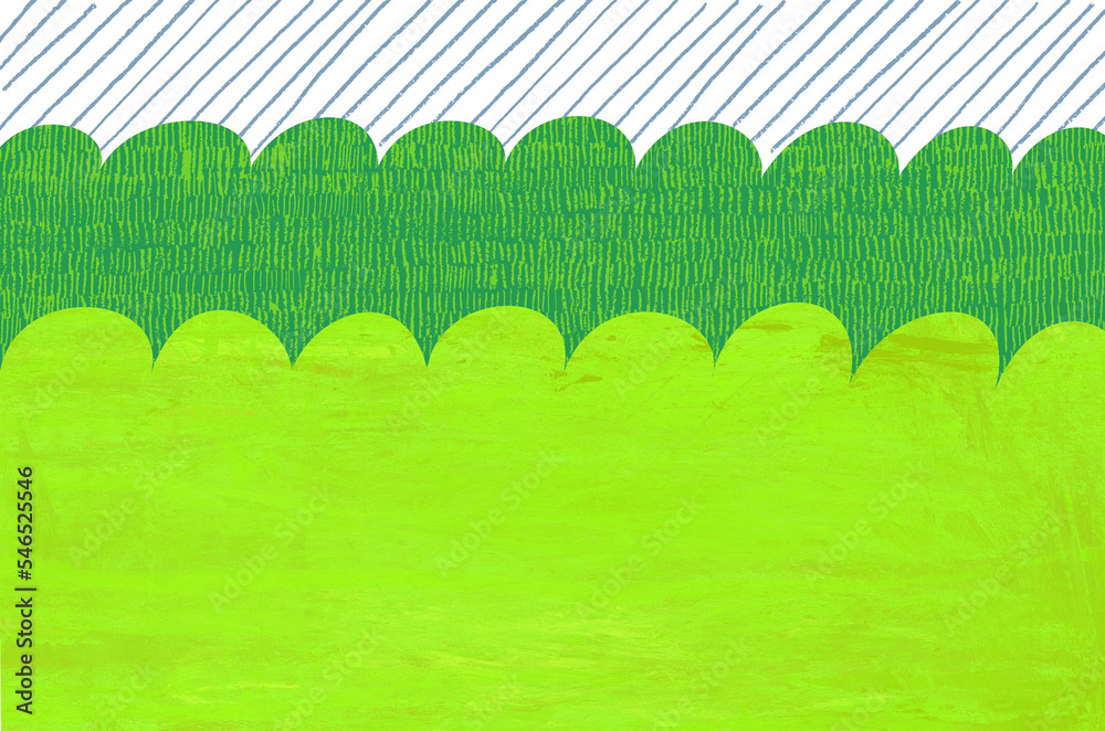 Obraz premium 空と緑