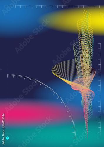 A3 Buntvorlage Spirale