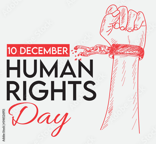 10 december human rights day vector