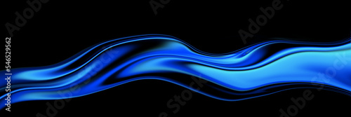 blue fluid wave digital abstract background 