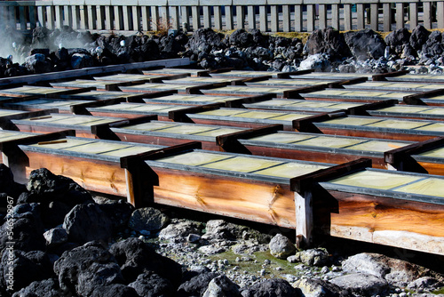 群馬県の草津温泉　湯畑