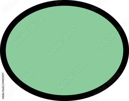 Ellipse Vector Icon which is suitable for commercial work and easily modify or edit it
