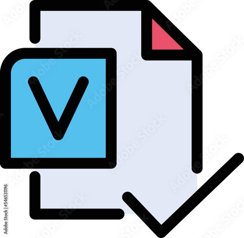Approved document Vector Icon which is suitable for commercial work and easily modify or edit it
