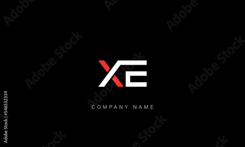 EX, XE Abstract Letters Logo Monogram