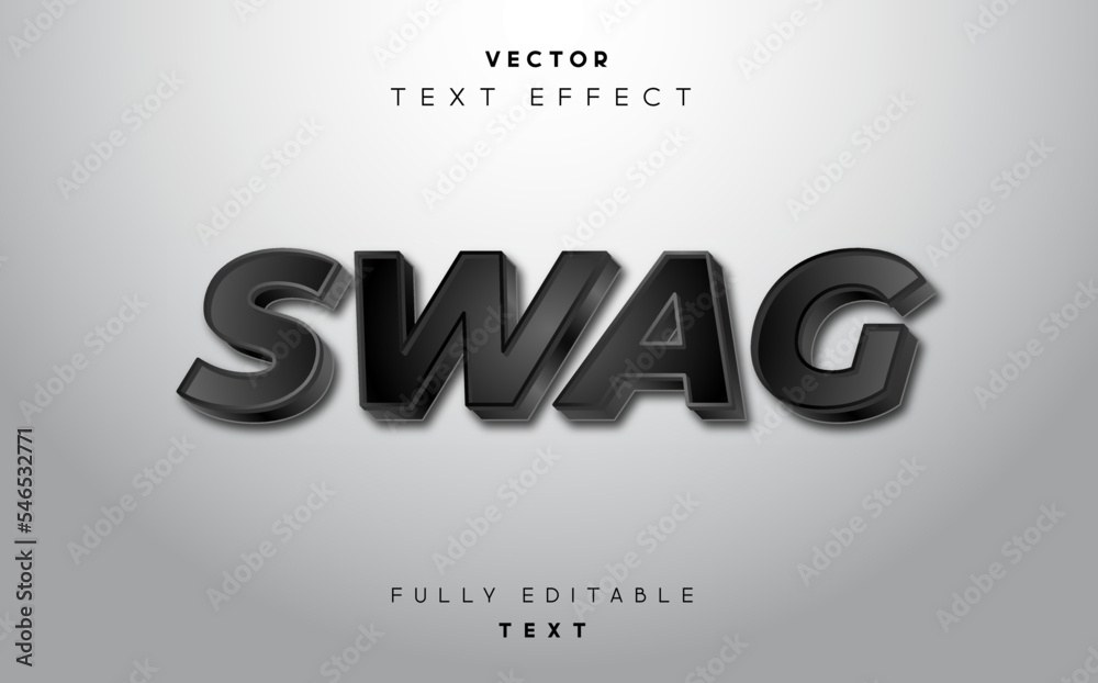 Fototapeta swag text style effect