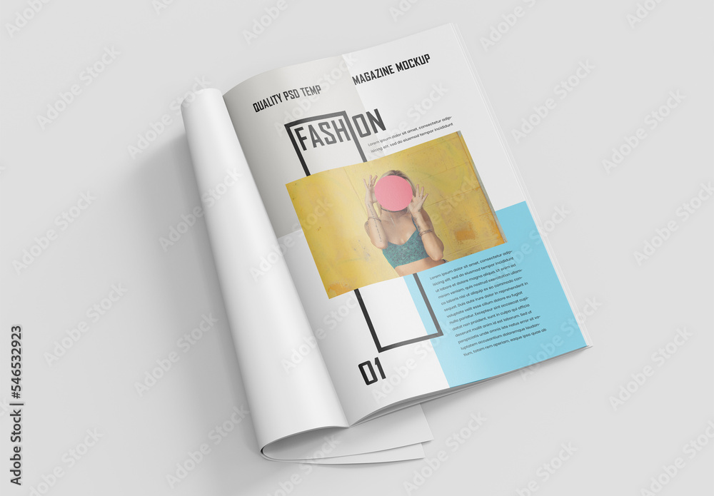 Magazine Mockup Stock Template | Adobe Stock