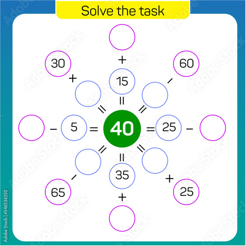 Solve the task. Math questions, addition process
