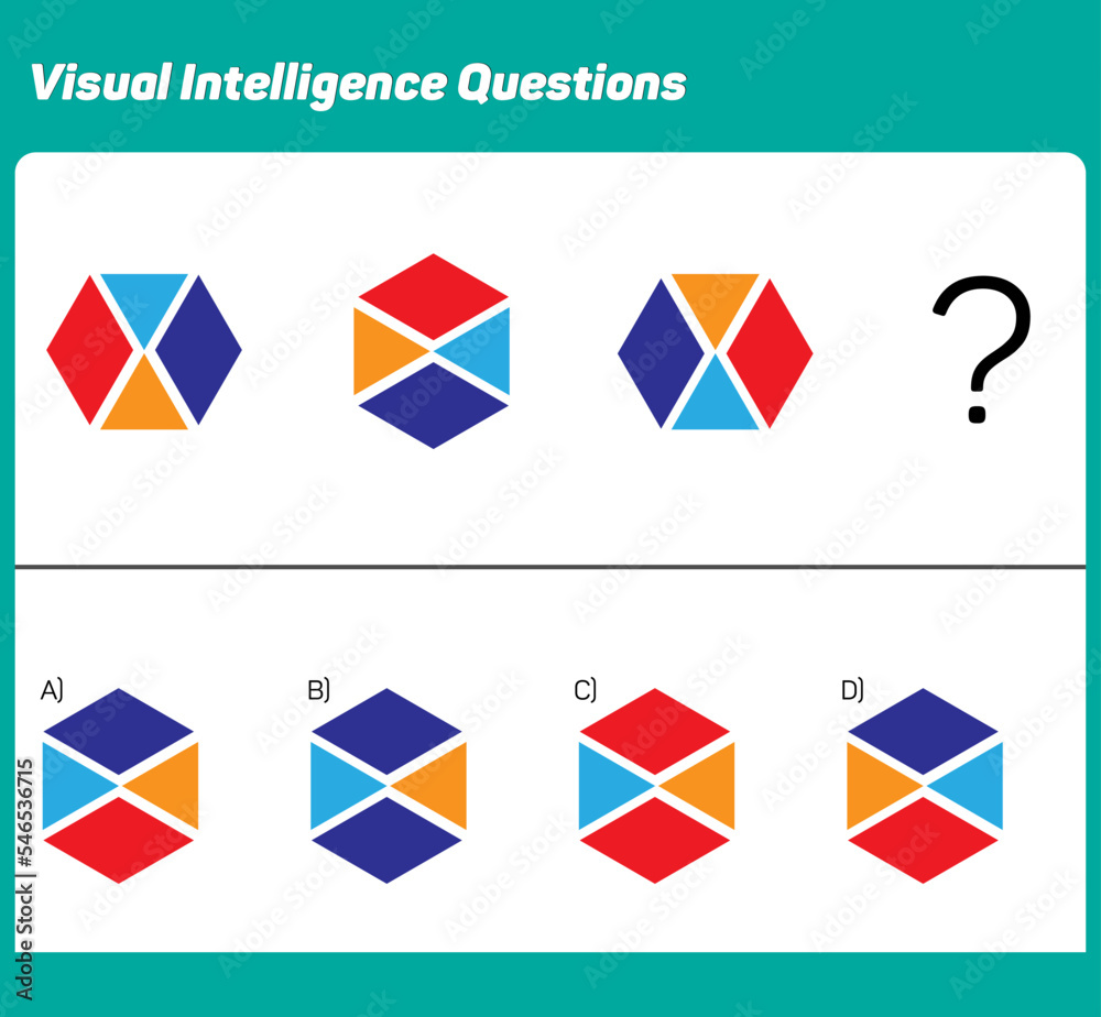Visual intelligence questions IQ TEST, visual intelligence questions