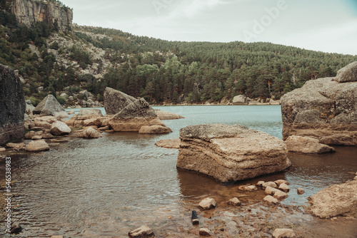 Landscape in the Black Lagoon of Soria, Spain photo