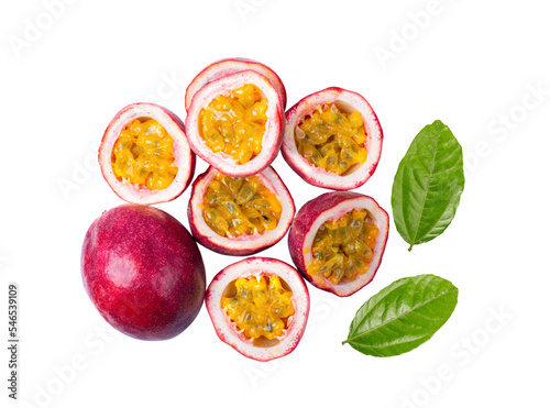 Passion fruit isolated on transparent png