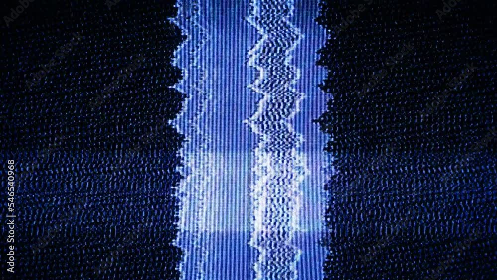 TV Static Noise Glitch Effect – Original Video from a vintage CRT cathode-ray tube Television