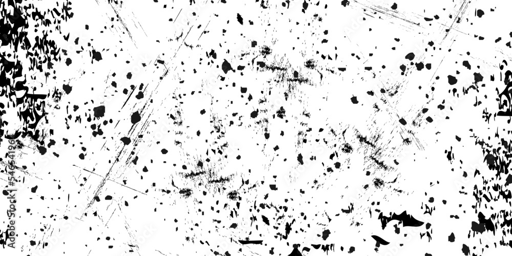 Grunge black and white pattern. Monochrome particles abstract texture. Background of cracks, scuffs, chips, stains, ink spots, lines. Dark design background surface. Gray printing element Grunge black and white pattern. Monochrome particles abstract texture. Background of cracks, scuffs, chips, stains, ink spots, lines. Dark design background surface. Gray printing element