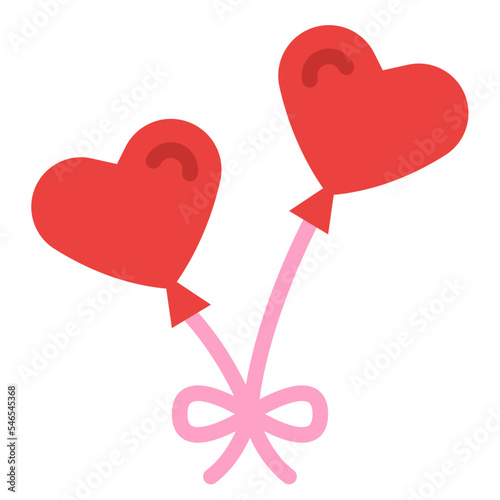 balloon love romantic valentine icon