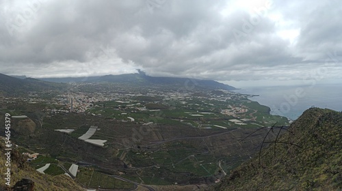 clouds over the island. La Palma. Before The volcan. Cloud,landscape, cañará islands