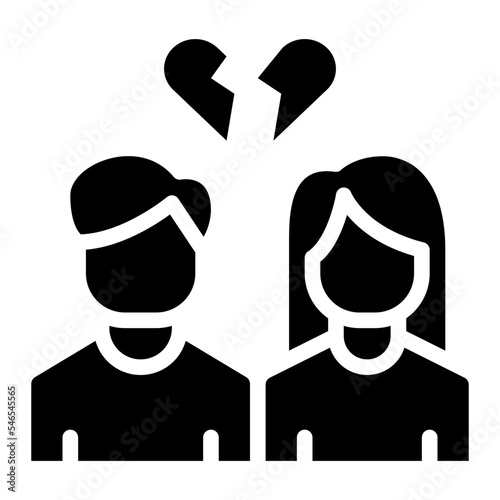 break up relationship broken heart hurt icon