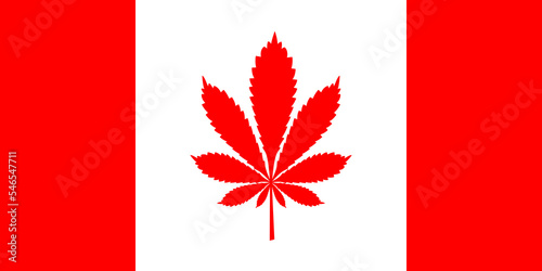 Canada flag canabis legalization
