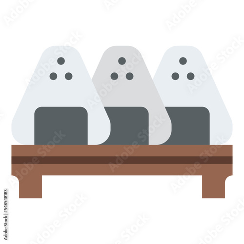 onigiri fast food food rice icon