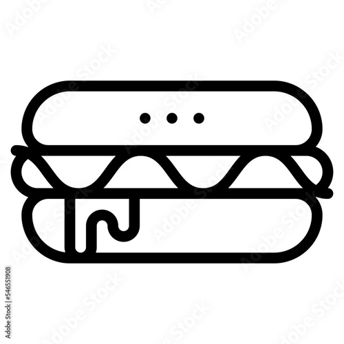 hotdog fast food food sandwich icon