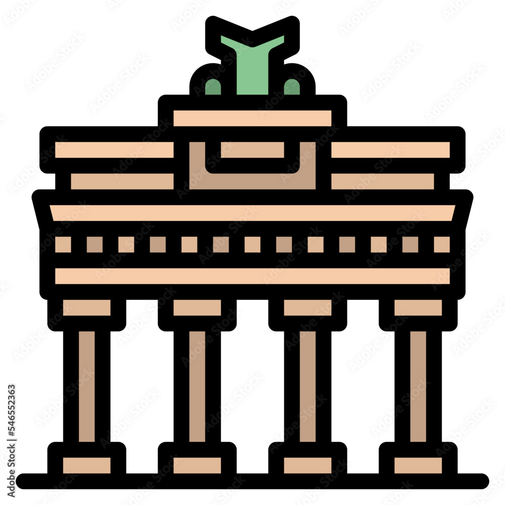 brandenburg gate monuments berlin germany landmark icon brandenburg gate monuments berlin germany landmark icon
