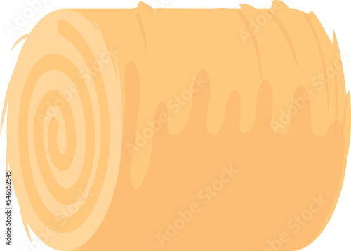Hay roll icon. Dry crop. Straw bale